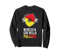 Minchia Che Bella Palermo Maglietta Trinacria Felpa