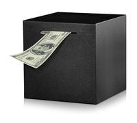 Mincloss Salvadanaio per adulti in acciaio inox nero opaco, grande cassaforte e difficile da aprire, salvadanaio in metallo per adulti e bambini (12 x 12 x 12 x 12 cm