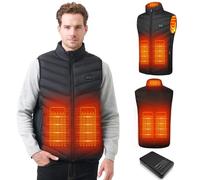 Mincoo Gilet Riscaldabile per Uomo e Donna, Gilet Riscaldato USB con Batteria da 5 V 10000 mAh, Giacca Calda Invernale per Escursionismo, Caccia, Moto, Campeggio