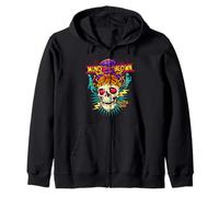 Mind Blown Basket Graphic Skull Hoops Culture Ballers Felpa con Cappuccio