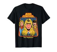 Mind Control Sarcastic Retro Vintage Funny Adult Humor Maglietta