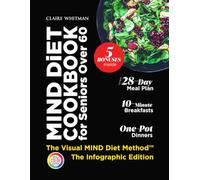 MIND Diet Cookbook for Seniors Over 60: Memory Support Easy Brain-Healthy Meals, 10-Minute Breakfasts, One-Pot Dinners, and Simple 28-Day Plan