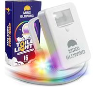 Mind-glowing Luce per WC con sensore di movimento, luce notturna per WC con 16 LED che cambiano colore, dimmer a 5 fasi, regalo divertente per uomini, papà, accessori da bagno per bambini per imparare
