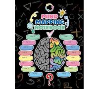 Mind Mapping Notebook: Blank mind map for a workbook to strengthen memory, increase concentration in studying, organize ideas and brainstorm 120 page - 8.5x11 inches