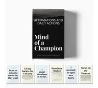 Mind Of A Champion - Carte motivazionali per affermazioni e passaggi d'azione per trasformare i sogni in realtà - per produttività, sviluppo personale, cura di sé, consapevolezza, carte di