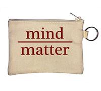 Mind Over Matter Math Logo Portachiavi Portamonete Beige