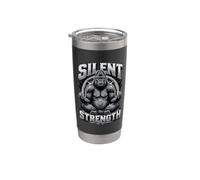 Mind Over Muscle Gorilla Zen Strength Peace Yoga Bicchiere termico in acciaio inox doppia parete