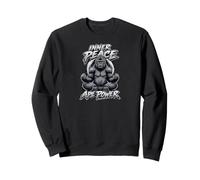 Mind Over Muscle Gorilla Zen Strength Peace Yoga Felpa