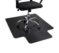 Mind Reader 9-to-5 Collection, tappetino per sedia da ufficio, protezione antiscivolo, 48 x 36 cm, PVC, nero