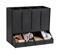 Mind Reader Anchor Collection, dispenser per cialde monodose a 4 scomparti, capacità 120 cialde, organizer da bancone, sala da pranzo, 36,8 cm di lunghezza x 22,9 cm di larghezza x 31,1 cm di altezza,