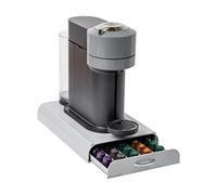 Mind Reader "Anchor per 50 capsule Nespresso, cassettiera in cialde color argento