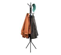 Mind Reader Appendiabiti, albero da corridoio, autoportante, albero cappello, giacca, borsa, metallo, 37,5 cm L x 41,9 cm L x 175,3 cm H, nero