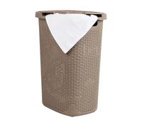 Mind Reader Cesto portabiancheria sottile, 60 l, marrone chiaro