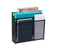 Mind Reader - Portadocumenti a 3 livelli, Jumbo, supporto in rete, per scrivania, organizer robusto per riviste, colore: nero