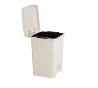 Mind Reader SLIPB-Ivo Trash Can Ivory Square Bin