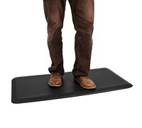 Mind Reader Standing Desk Floor Mat Tappetino da scrivania Impermeabile, in Gomma, 99,5 x 51 x 1,9 cm (Lunghezza x Larghezza x Altezza), Nero, 39.5"L x 20.3" W x 0.8" TH