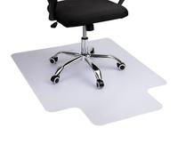 Mind Reader Tappetino per sedia da ufficio per moquette, resistente, in PVC, trasparente, per pavimenti in moquette, 99,5 x 110 x 0,0625 cm (lunghezza x larghezza x altezza), trasparente