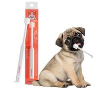 MIND UP Spazzolino da denti per cani, testa cilindrica con setole morbide per cani, spazzolino da denti delicato per cani di piccola taglia, prodotto in Giappone, tipo regolare