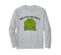 Mind Your Own Ribbits Frog Maglia a Manica
