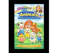 MINDBLOOM KIDS FARM ANIMALS ACTIVITY BOOK FOR KIDS AGES 3-6: Tracing, Matching, Colouring And Fun Learning Worksheets