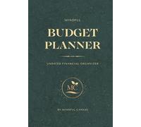 Mindful Budget Planner Undated Monthly Organizer: Bills Expenses Savings Debt Goals & Money Tracking