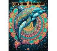 Mindful Dolphin Mandalas: An Adult Coloring Book Featuring Underwater Geometric Designs for Relaxation