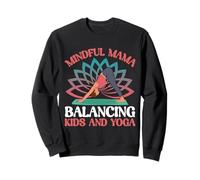 Mindful Mama Bilanciamento Bambini E Yoga Mamma Felpa