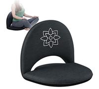 Mindful Modern Sedia da meditazione, sedia da pavimento regolabile con supporto per lo schienale, seduta imbottita per supporto posturale e comfort, portatile, pieghevole per riporre oggetti, uso