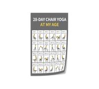 Mindful Movement for the Workplace Art, Gentle Yoga Concept Canvas for Home Office Decor(Unframed,12x18inch(30x45cm))