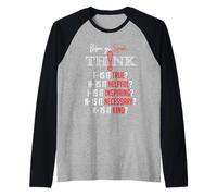 Mindful Speech Acronym True Helpful Inspiring Kind Graphic Maglia con Maniche Raglan