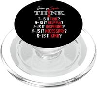 Mindful Speech Acronym True Helpful Inspiring Kind Graphic PopSockets PopGrip per MagSafe