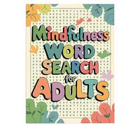 Mindfulness Bold Search, Libro di esercizi cerebrali portatile, attività rilassanti, giochi di ricerca di parole attraenti, giochi di intrattenimento per adulti, persone ma
