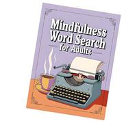 Mindfulness Bold Search, Word Search Books, Parola Trova Libri, Giochi di intrattenimento portatili, Attività di Esercizio Cerebrale per Adulti Adolescenti Adolescenti