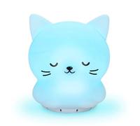 Mindfulness 'Breathing Kitty' | 4-7-8 luce per meditazione visiva guidata | Dispositivo 3 in 1 con luce notturna e macchina per il rumore per ADHD ansia sollievo dallo stress del sonno - Regalo per