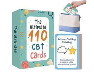 Mindfulness Cards - Paper, Coping Skills Emotional Insight Tools | Portable Reflection and Discussion Cards, Mental Health Card for Counselors, Educators, Students, Parents, Adults