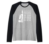 Mindfulness I'm Practicing Compassion So Don't Piss Me off Maglia con Maniche Raglan