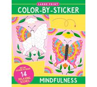 Mindfulness Large Print Color-by-Sticker Book