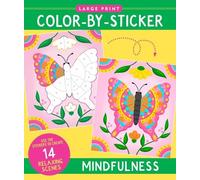 Mindfulness Large Print Color-By-Sticker Book (Tascabile)
