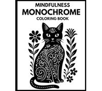 Mindfulness: Monochrome Adult Coloring Book - Relaxing One-Color Black & White