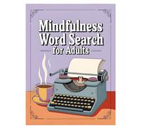 Mindfulness Word Search, Brain Exercise Games, 8.27x11.22in Portable Entertainment Activities, Word Find Books, Stress Puzzles for Cognitive Stimulation, Fun Learning, Adults