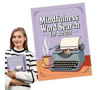 Mindfulness Word Search, puzzle di parole da viaggio - giochi di esercizi cerebrali portatili, attività di intrattenimento per passatempo in sala d'attesa