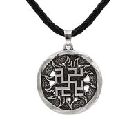 MINDIAN Collana da Uomo prepotente con Pendente con svastica di personalità