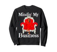 Mindin' My Business Girl Magia Nero Divertimento Donne Boss Melanina Felpa