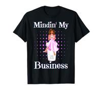 Mindin' My Business Girl Magia Nero Divertimento Donne Boss Melanina Maglietta
