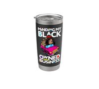 Minding il mio capo imprenditrice femminile di proprietà nera Bicchiere termico in acciaio inox doppia parete