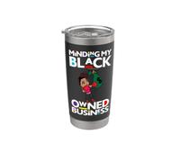 Minding il mio capo imprenditrice femminile di proprietà nera Bicchiere termico in acciaio inox doppia parete