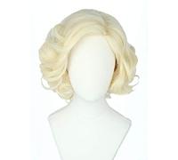 MINDONG Parrucca Marilyn Monroe Parrucca bionda riccia Corta Anni '50 Parrucche for Costumi Cosplay di Hollywood CLWQR (Color : Blonde)