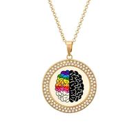 Minds of All Kinds - Collana da donna con ciondolo regolabile per la consapevolezza dell'autismo, regalo per mamma, moglie, fidanzata, Misura unica, Metallo