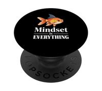 Mindset divertente Tutto pesce rosso pinna di squalo dicendo affari PopSockets PopGrip Adesivo