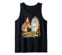 Mindset is Everything Horse & Traffic Cone Unicorn in Mirror Canotta
